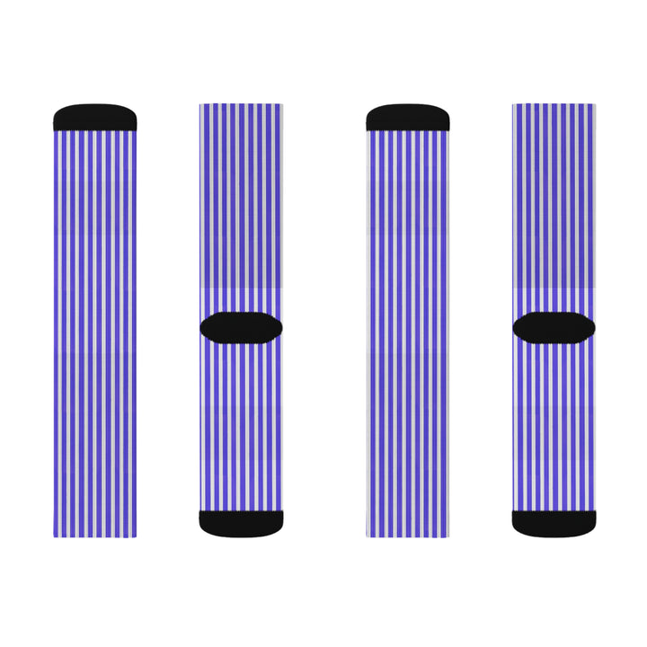 Funky Purple Striped Socks