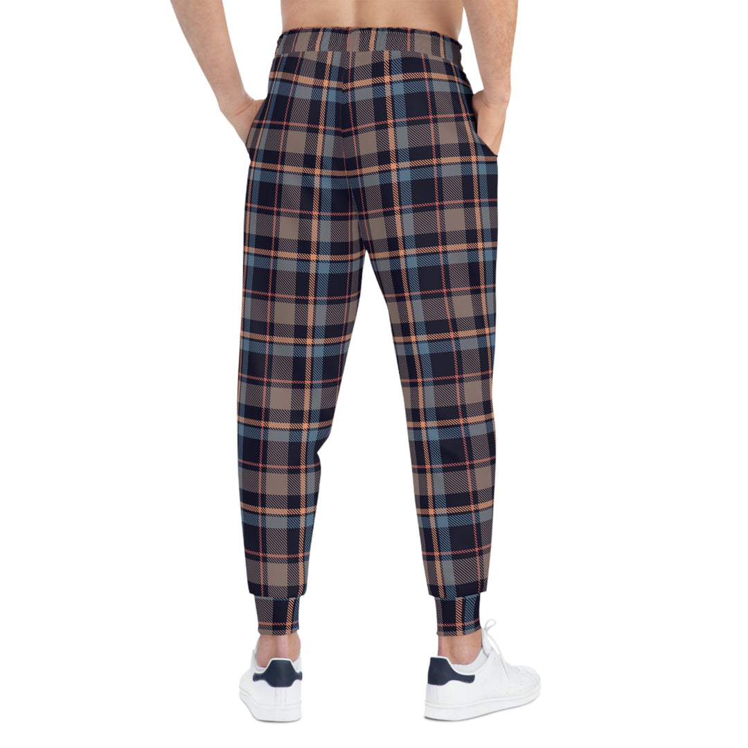 Men Athletic Joggers Tartan - Rizzlly