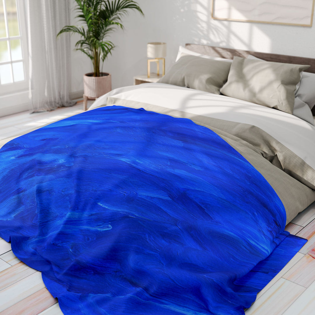 Cozy Blue Arctic Fleece Blanket
