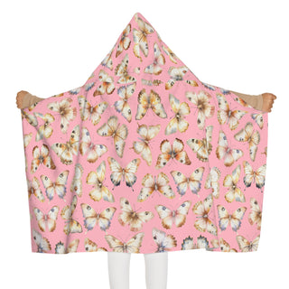 Butterfly Youth Hooded Towel - Soft, Stylish Bath Time Essential