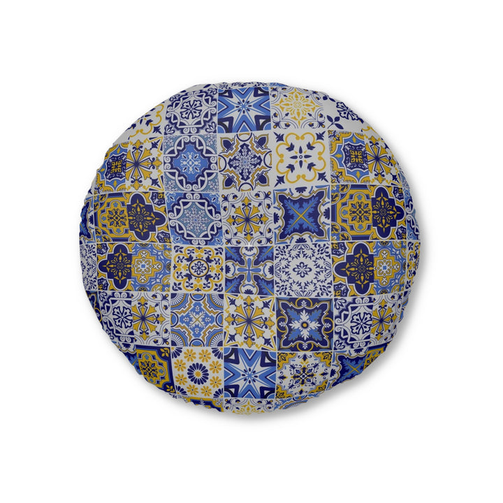 Porto Tufted Floor Pillow, Round