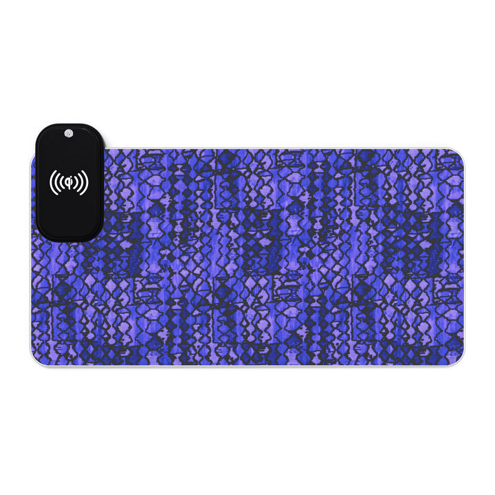 The Blue LED Gaming Mouse Pad, Wireless Charging