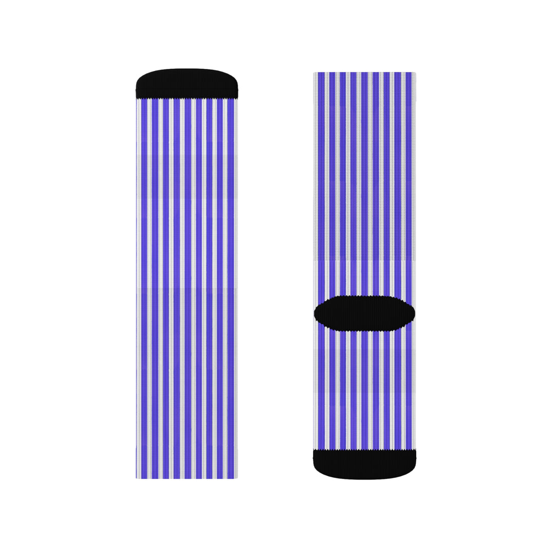Funky Purple Striped Socks