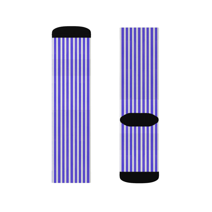 Funky Purple Striped Socks