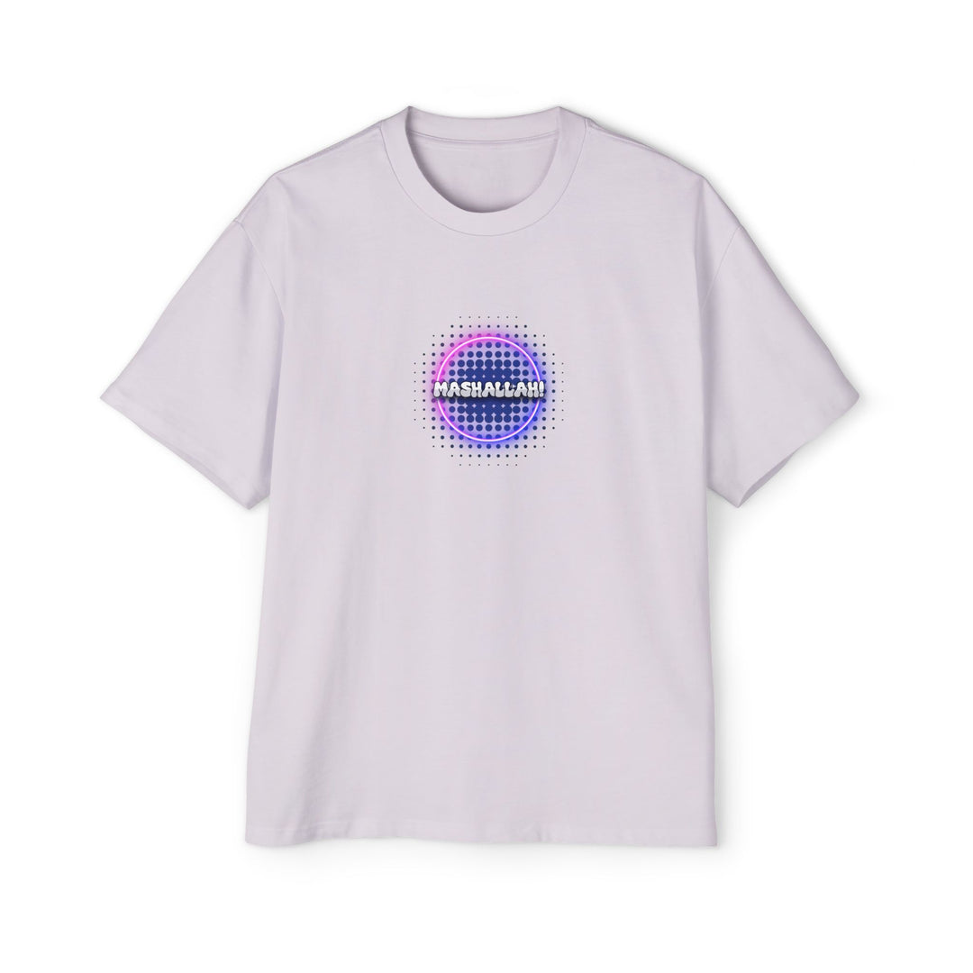 Graphic Oversized Tee - 'Mashallah' Design for Casual Style - Rizzlly