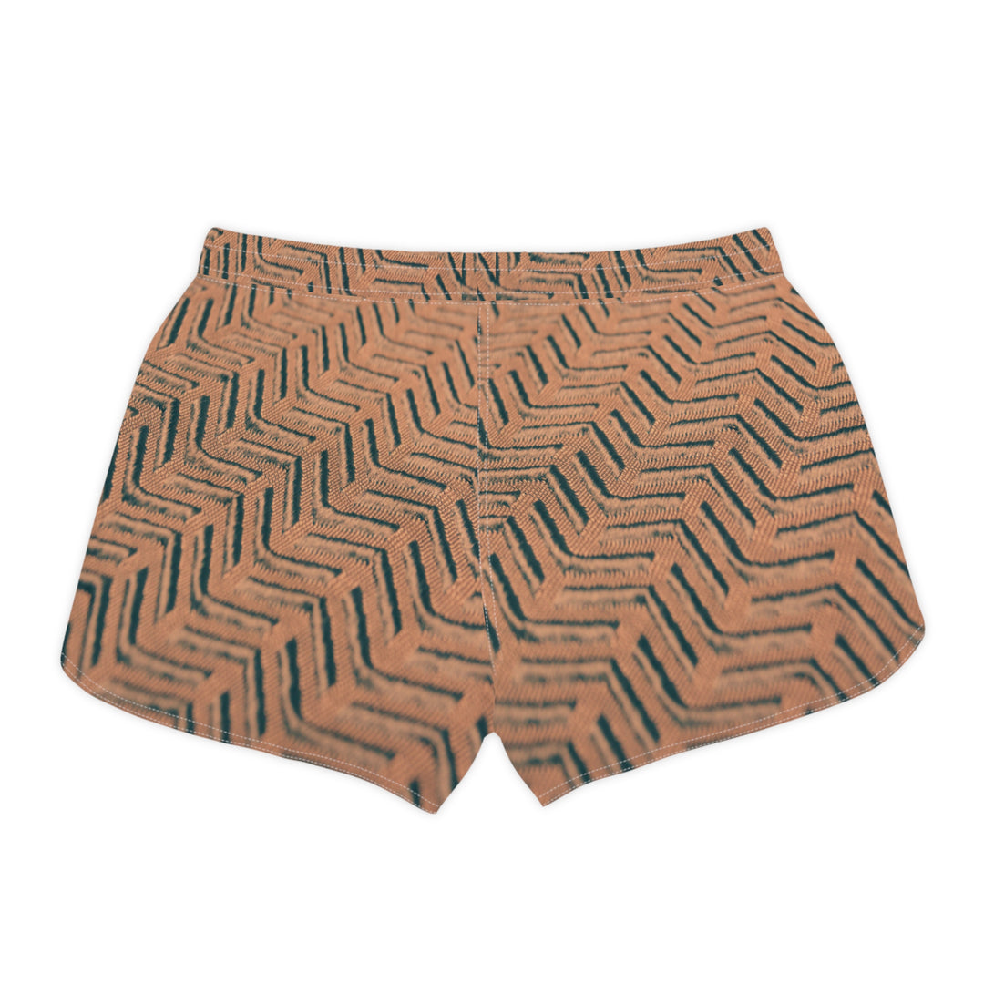 Elegant Herringbone Casual Shorts
