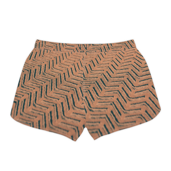 Elegant Herringbone Casual Shorts