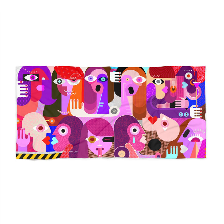 12 Faces Beach Towel