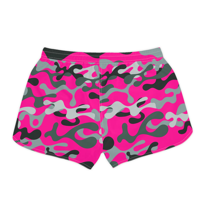 Vibrant Pink Camo Casual Shorts