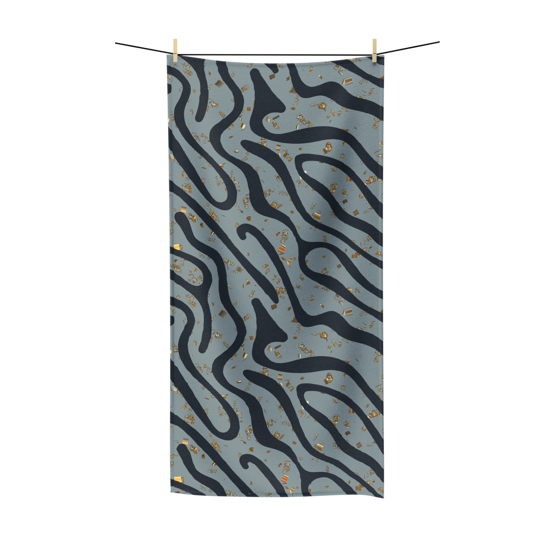 Abstract Ash Wave Towel