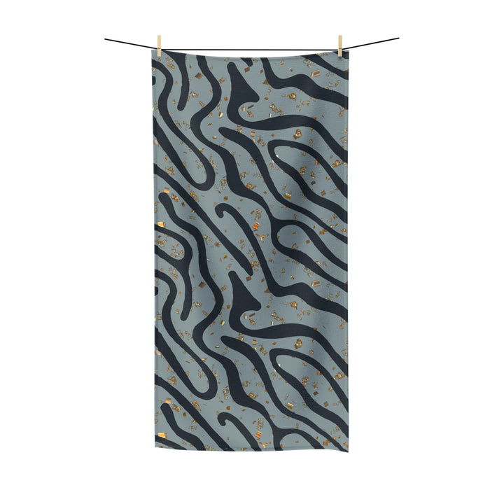 Abstract Ash Wave Towel