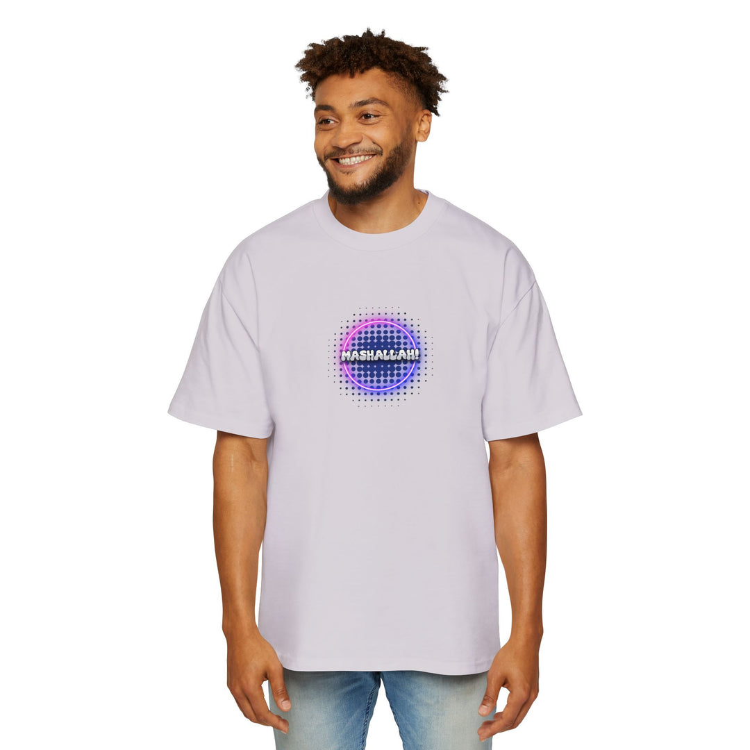 Graphic Oversized Tee - 'Mashallah' Design for Casual Style - Rizzlly