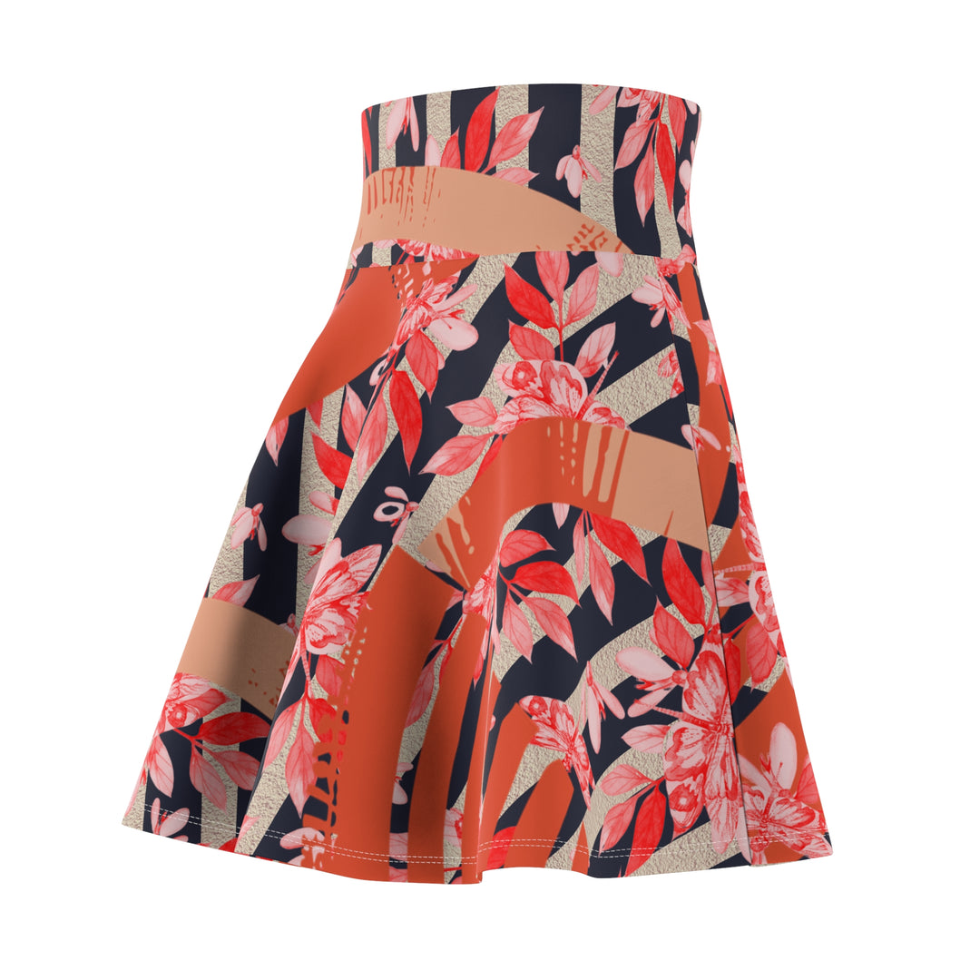 Vibrant Floral Skater Skirt