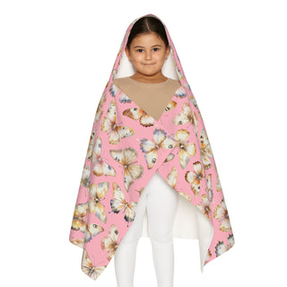 Butterfly Youth Hooded Towel - Soft, Stylish Bath Time Essential