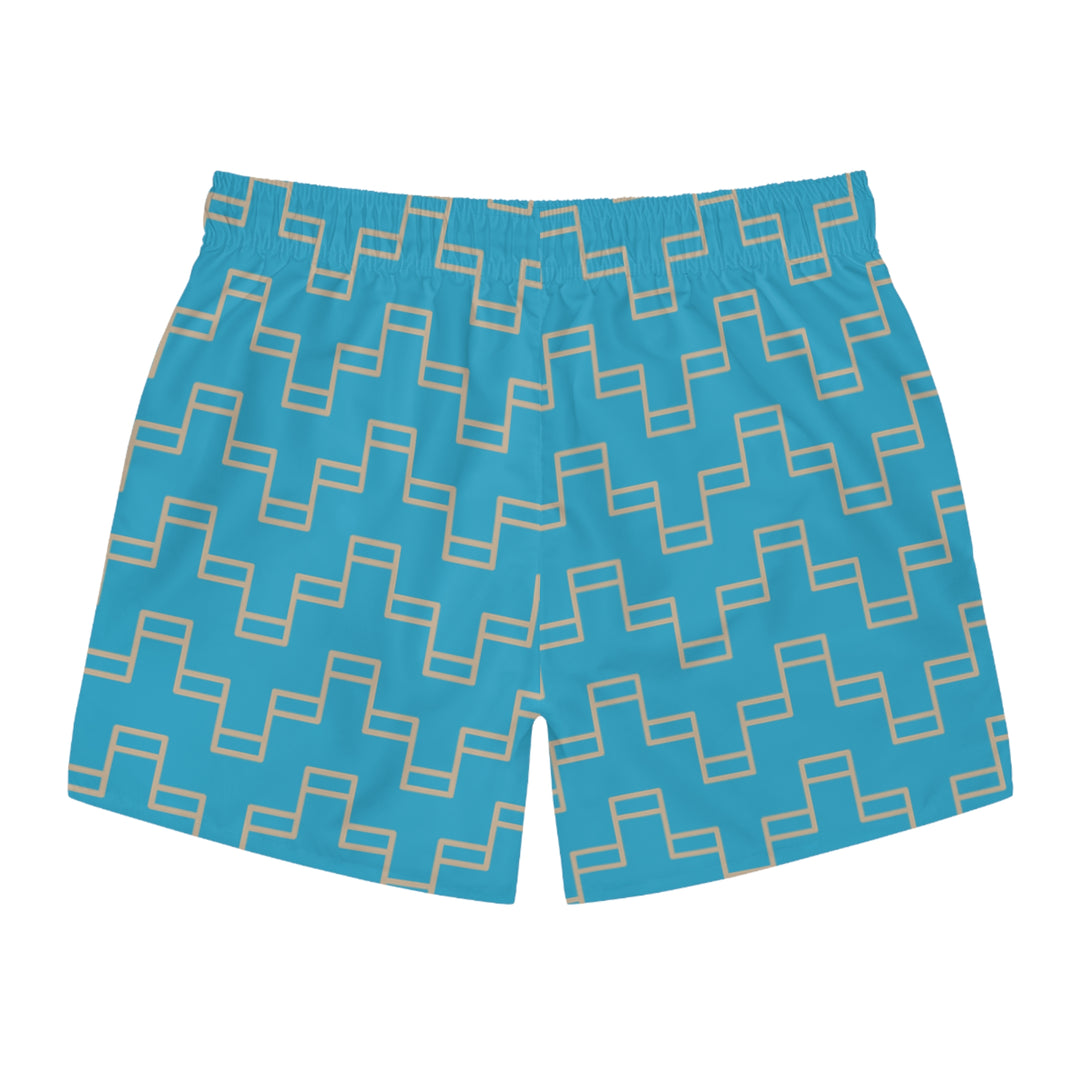 Med Blue Swim Trunks