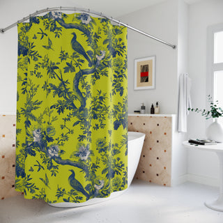 Shower Curtains Birds Floral Design