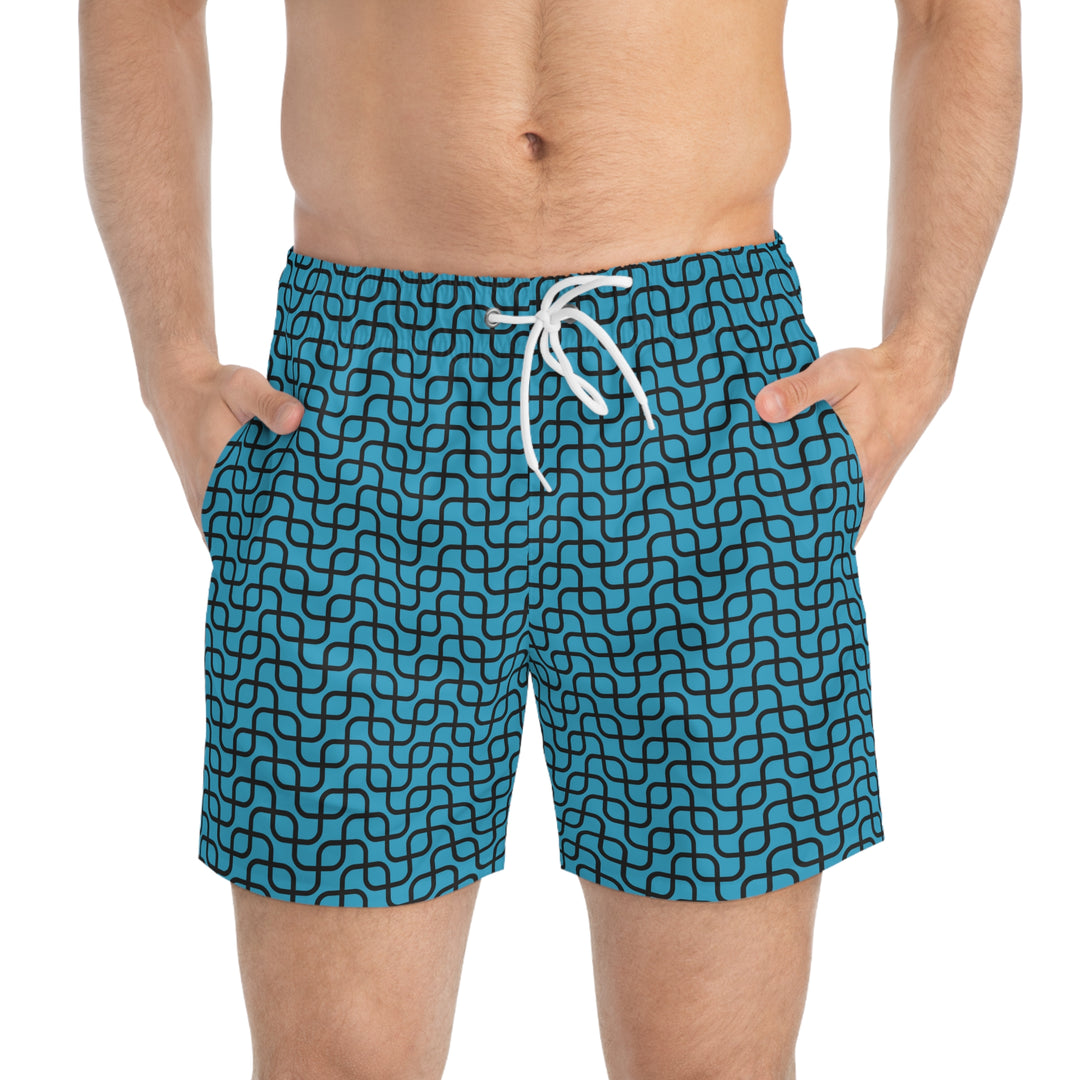 Summer Blue Swim Trunks