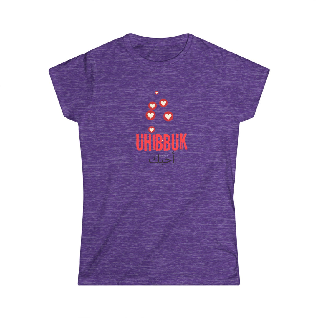 'Uhibbuk' Women's Love Tee - Softstyle Shirt for Heartfelt Moments - Rizzlly