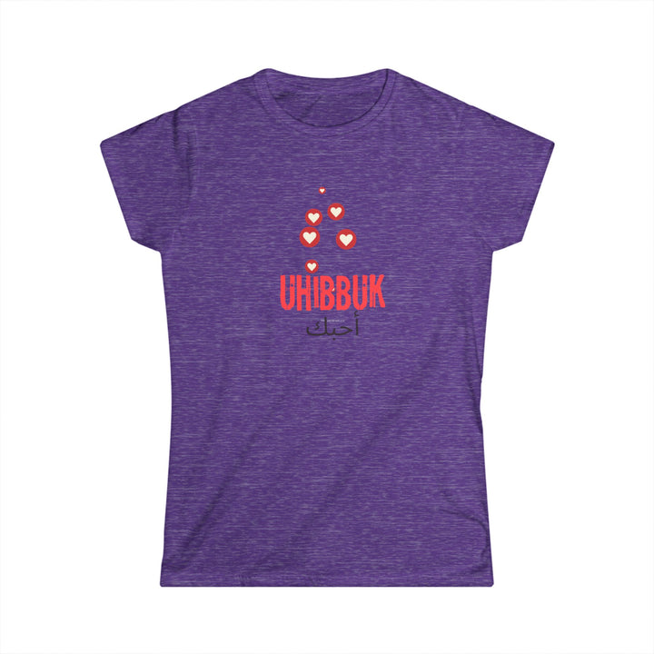'Uhibbuk' Women's Love Tee - Softstyle Shirt for Heartfelt Moments - Rizzlly