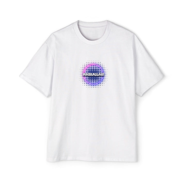 Graphic Oversized Tee - 'Mashallah' Design for Casual Style - Rizzlly