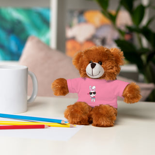 Cute Plush Bear with Custom Tee - Perfect Gift for Kids & Celebrations