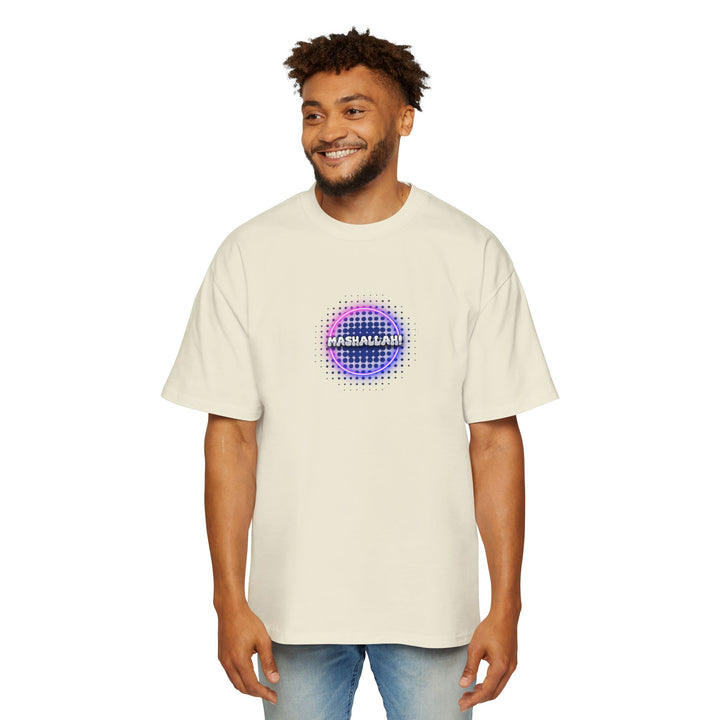 Graphic Oversized Tee - 'Mashallah' Design for Casual Style - Rizzlly