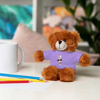 Cute Plush Bear with Custom Tee - Perfect Gift for Kids & Celebrations