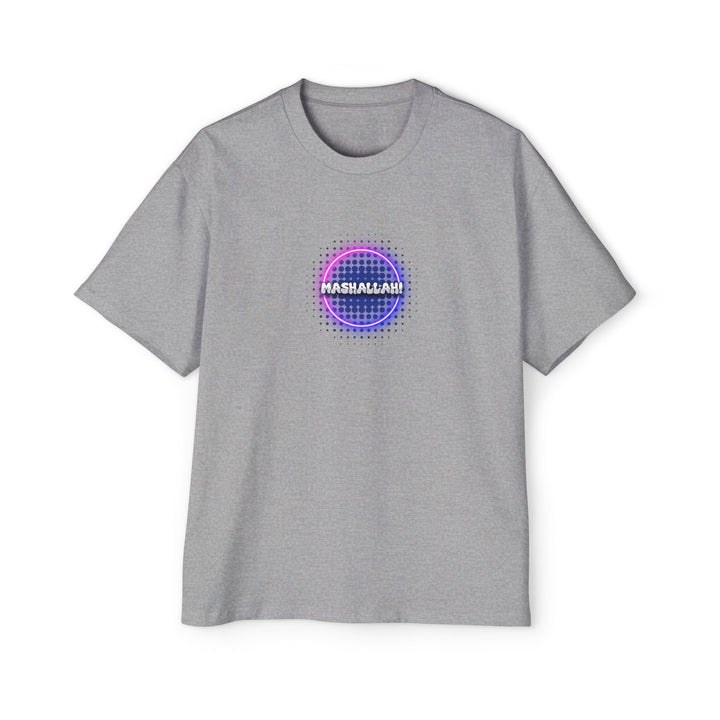 Graphic Oversized Tee - 'Mashallah' Design for Casual Style - Rizzlly