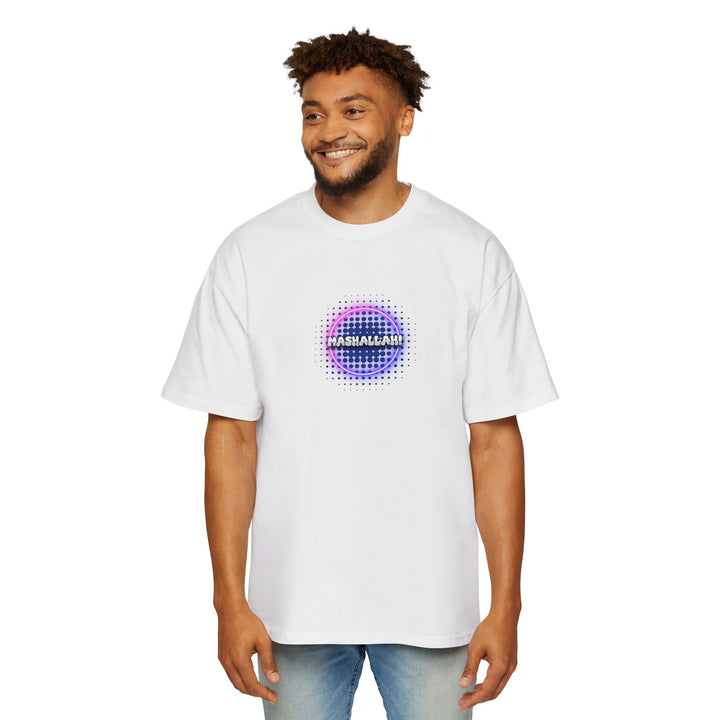 Graphic Oversized Tee - 'Mashallah' Design for Casual Style - Rizzlly