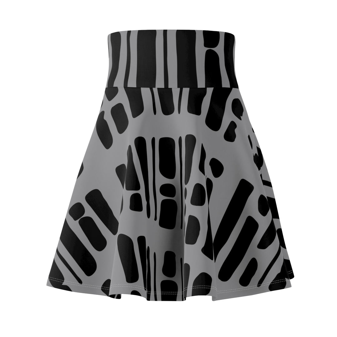 Black & Grey Women's Skater Skirt