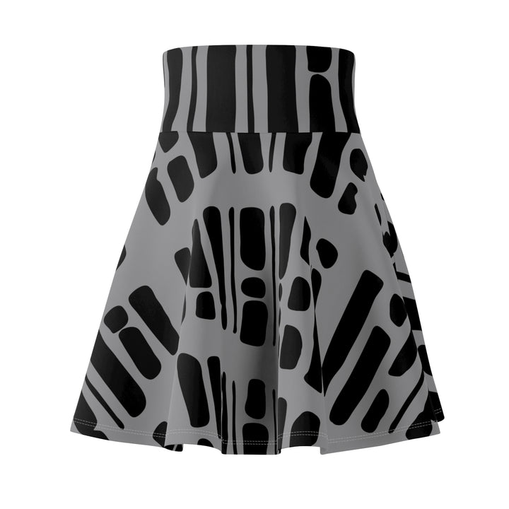 Black & Grey Women's Skater Skirt