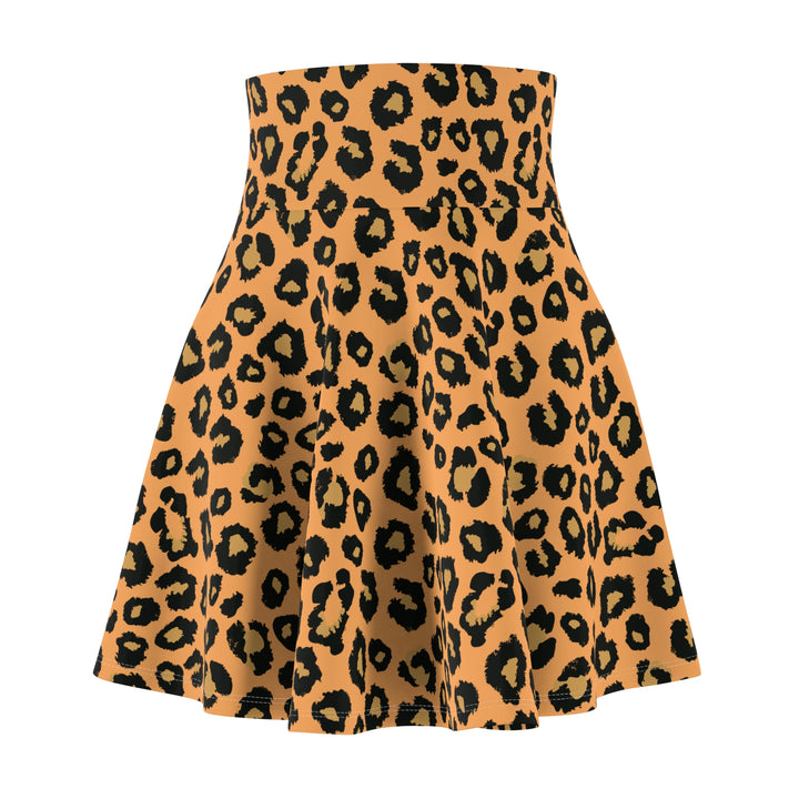 Leopard Print Women's Skater Skirt