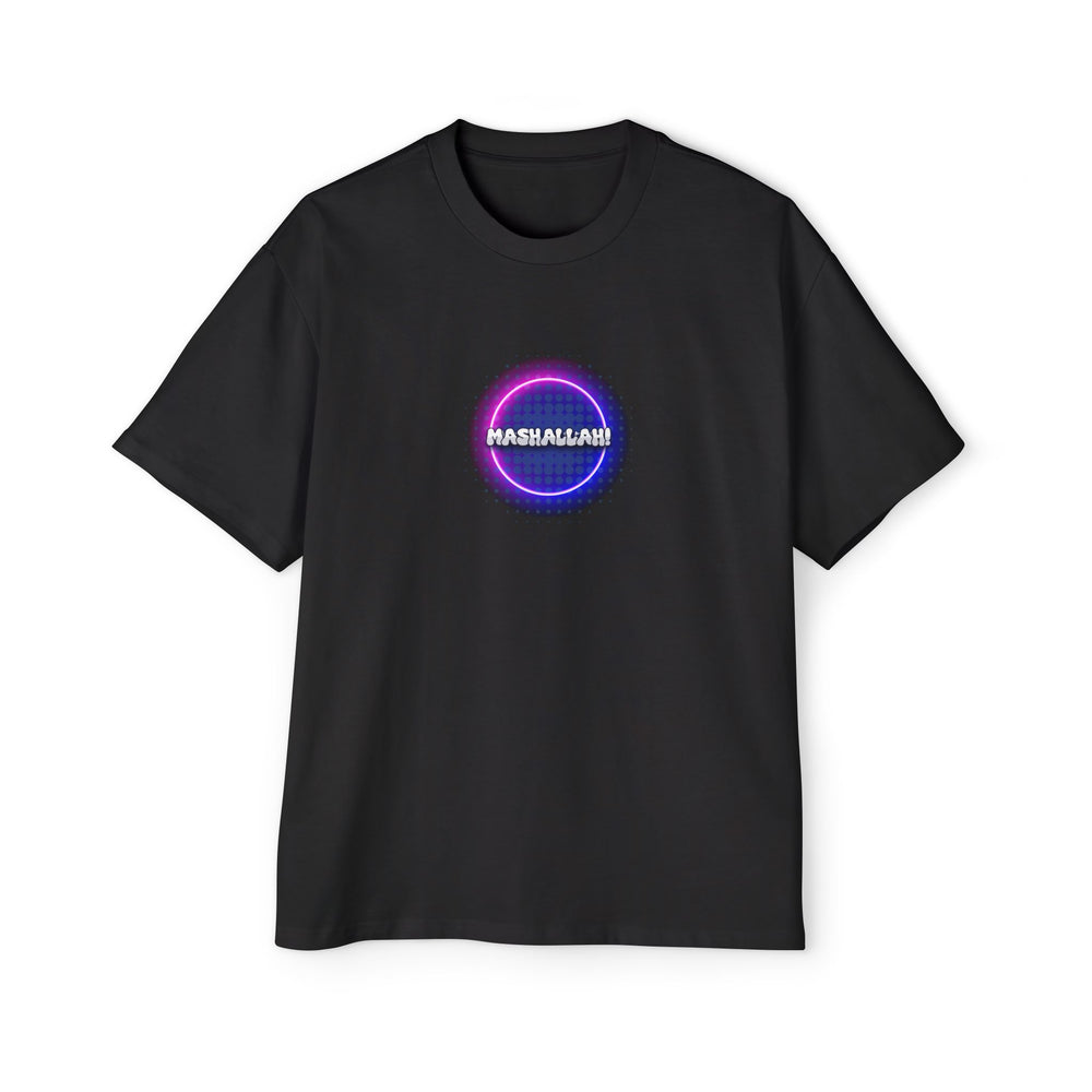 Graphic Oversized Tee - 'Mashallah' Design for Casual Style - Rizzlly