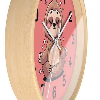 Cute Sloth Meditative Wall Clock – Relaxing Home Décor for Animal Lovers