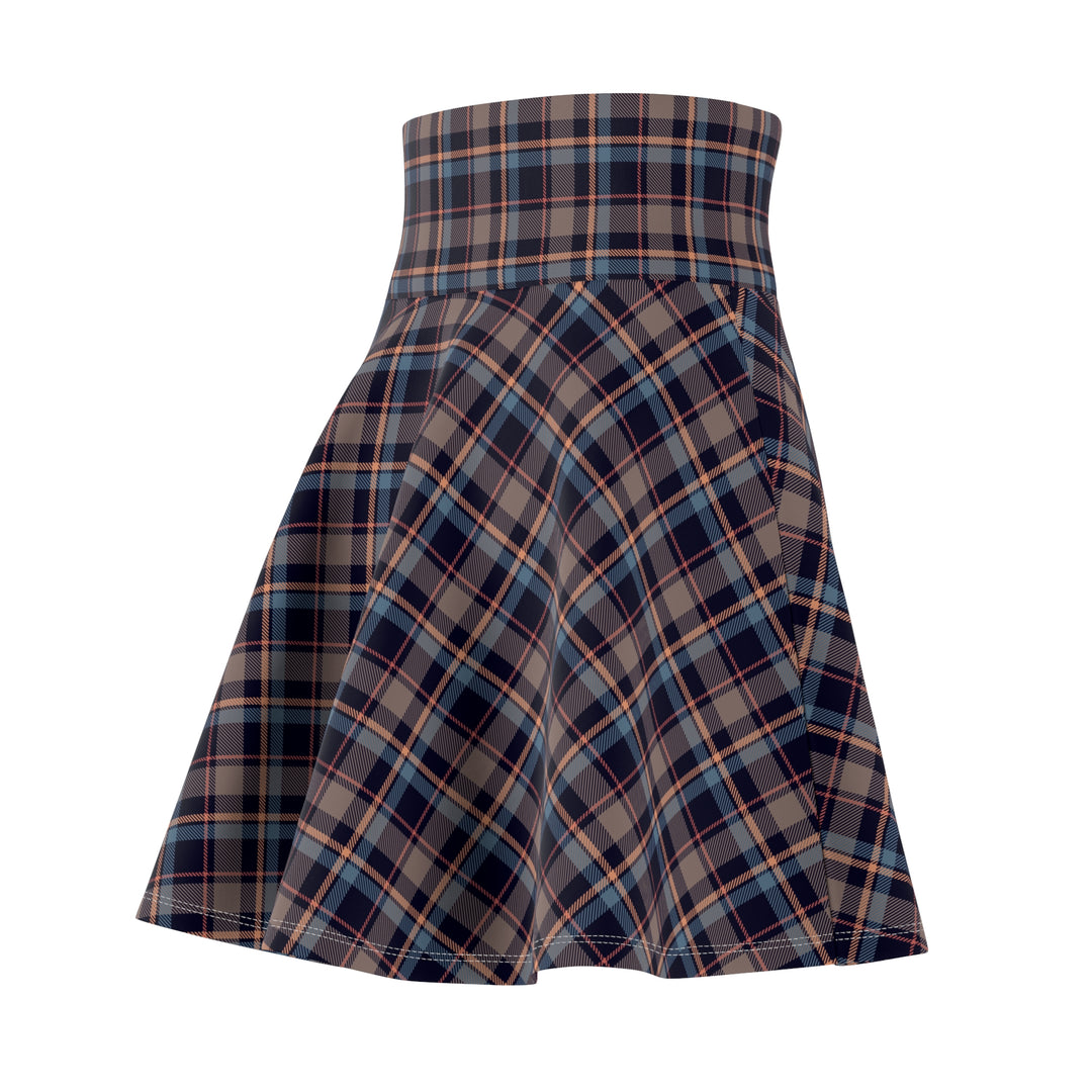 Bohemian Plaid Women's Skater Skirt - Rizzlly