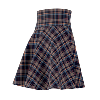 Bohemian Plaid Women's Skater Skirt - Perfect for Casual Outings and Festivals