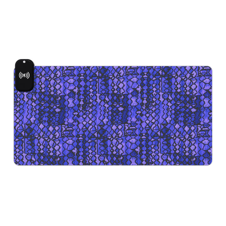 The Blue LED Gaming Mouse Pad, Wireless Charging