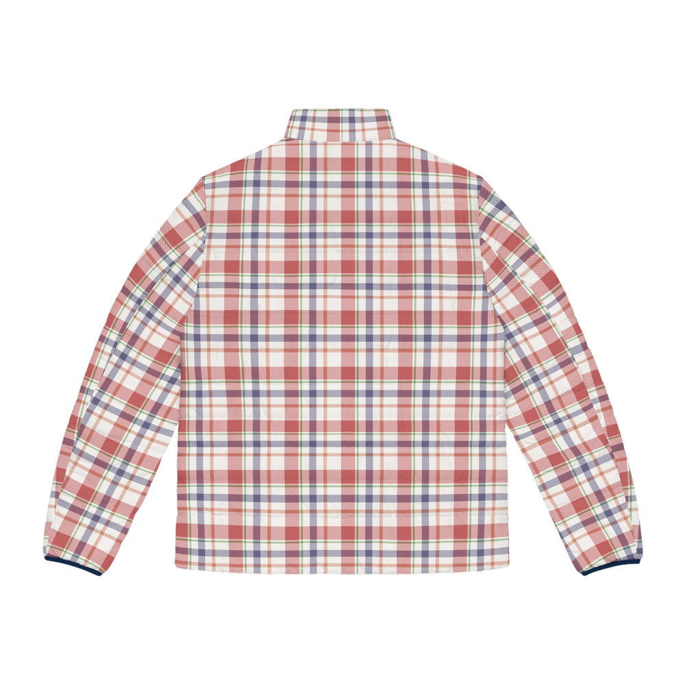 Men's Plaid Puffer Jacket - Stylish and Warm for Everyday Adventures - Rizzlly