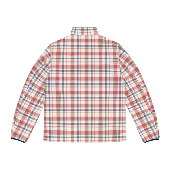 Men's Plaid Puffer Jacket - Stylish and Warm for Everyday Adventures - Rizzlly