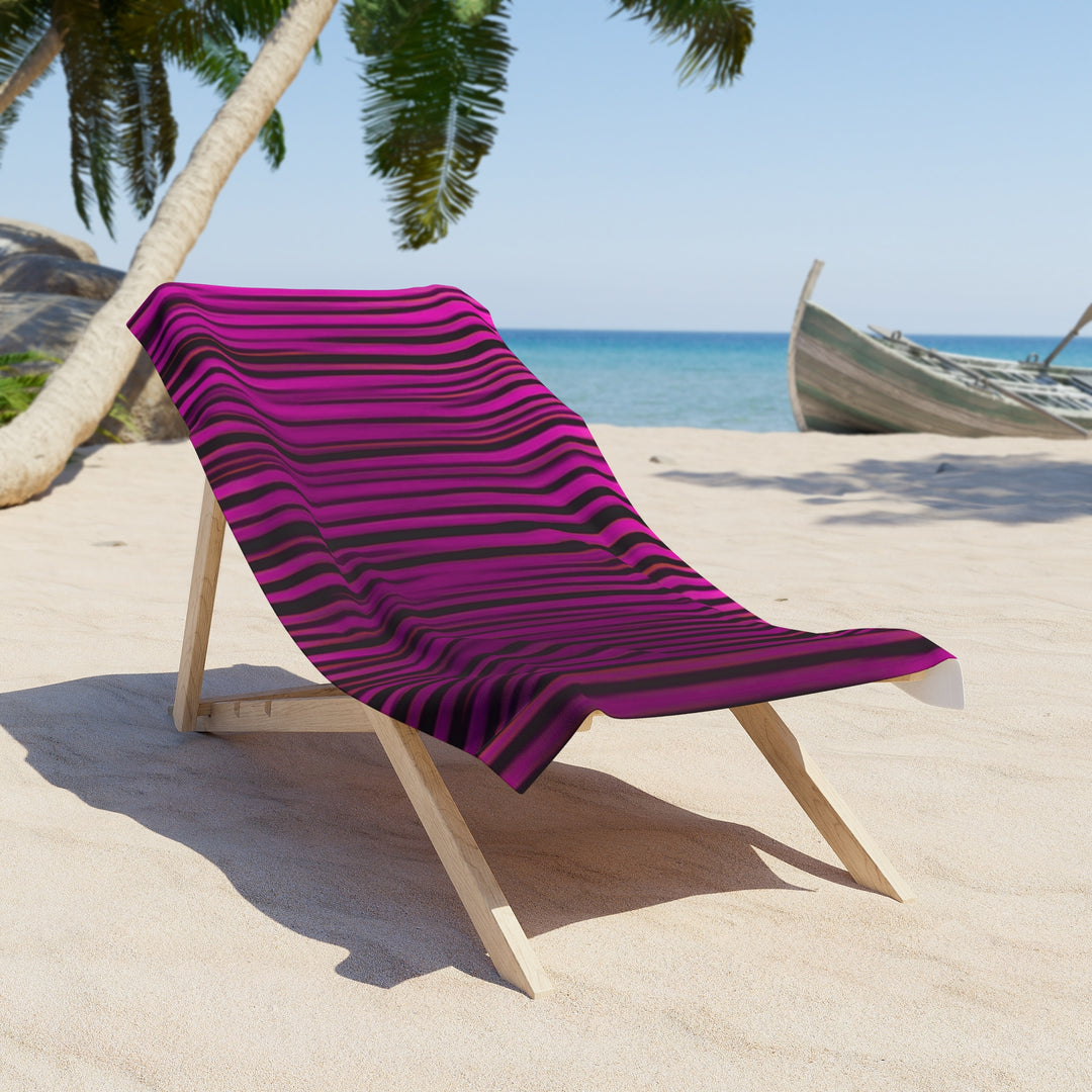 Vibrant Striped Beach Towel