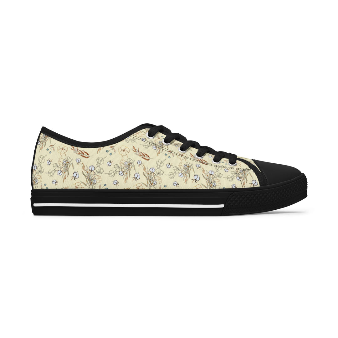Rizzlly Low Top Sneakers - Beige Floral - Rizzlly