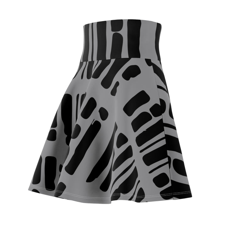 Black & Grey Women's Skater Skirt