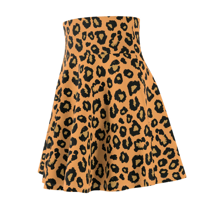 Leopard Print Women's Skater Skirt