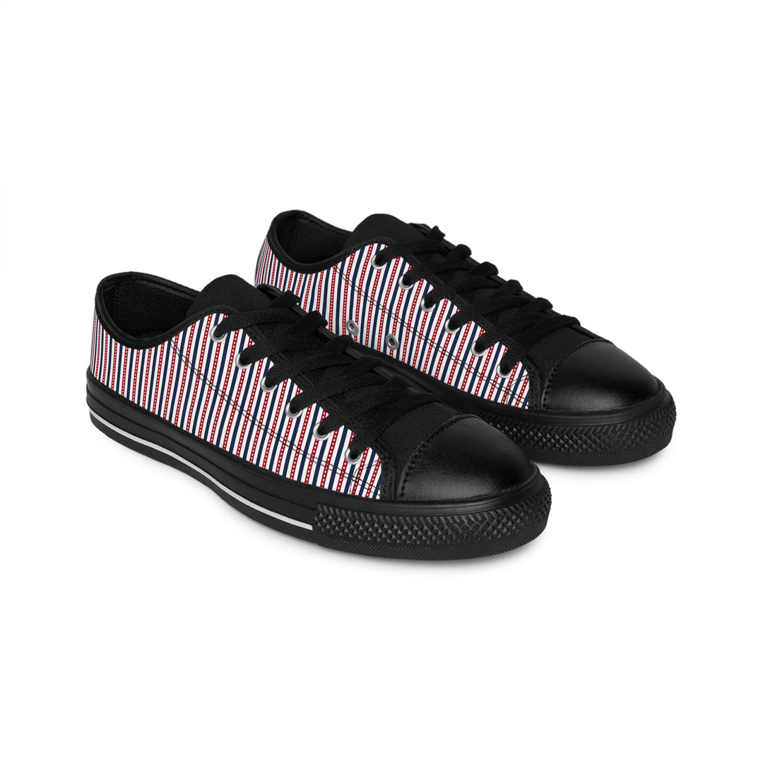 Stylish Striped Sneakers - Trendy Casual Footwear for Everyday Wear - Rizzlly
