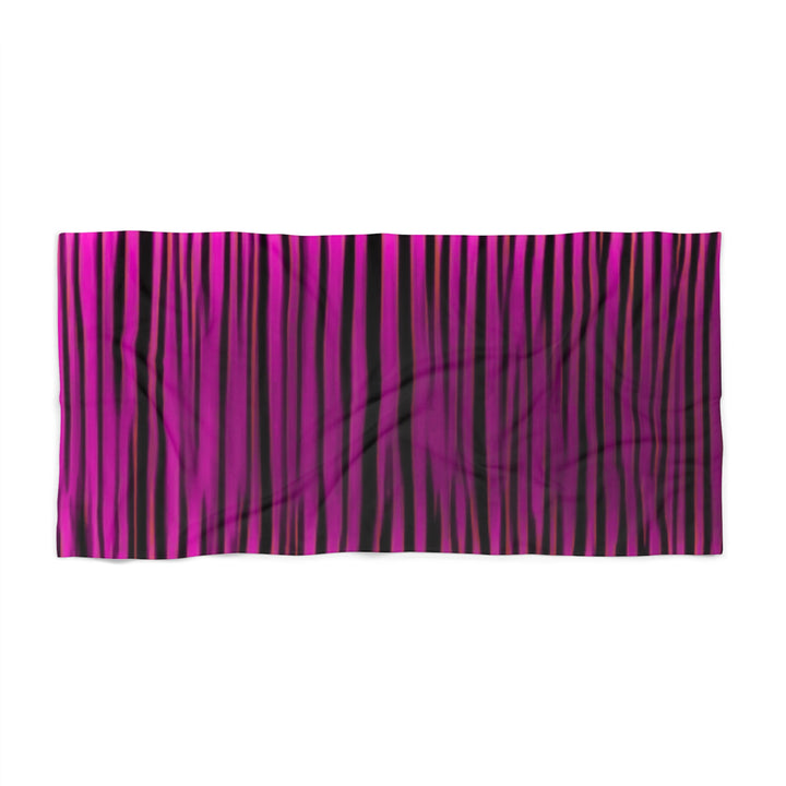 Vibrant Striped Beach Towel