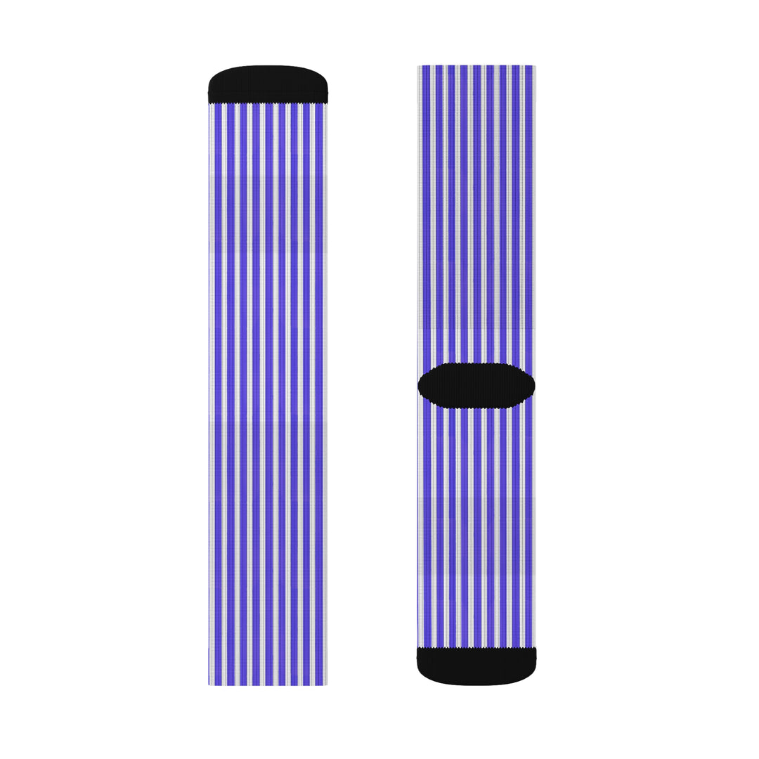 Funky Purple Striped Socks