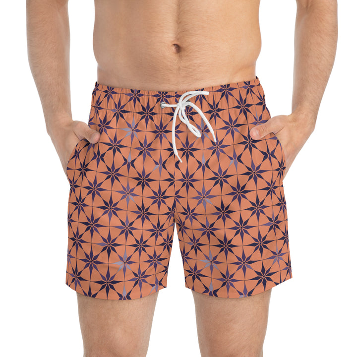 Vibrant Printed Swim Trunks