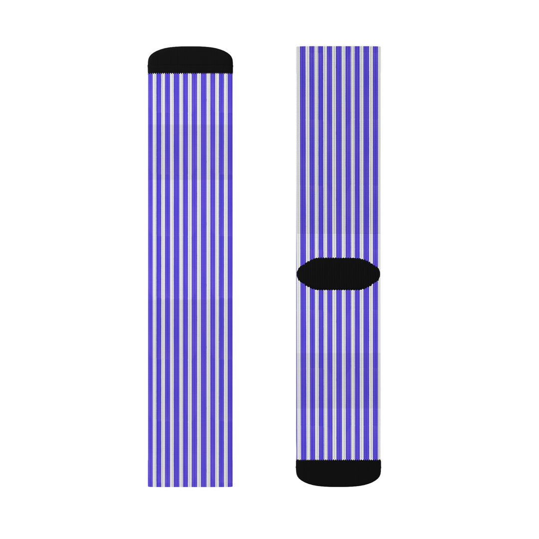 Funky Purple Striped Socks