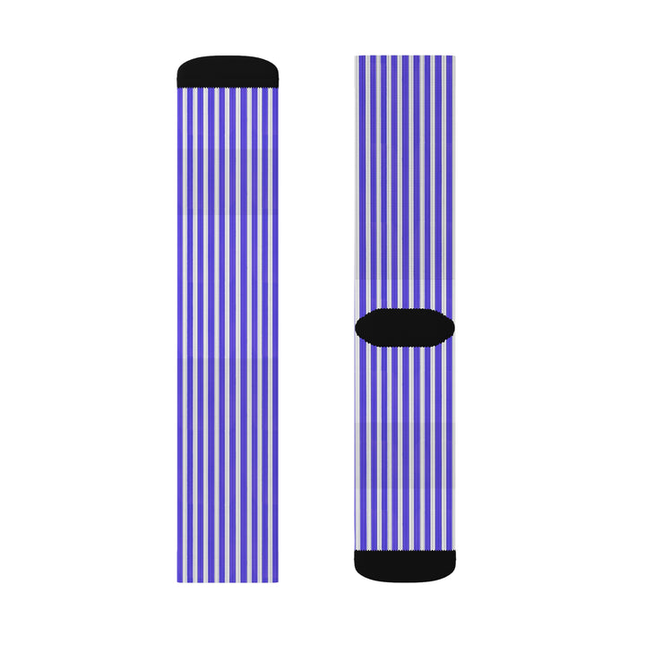 Funky Purple Striped Socks