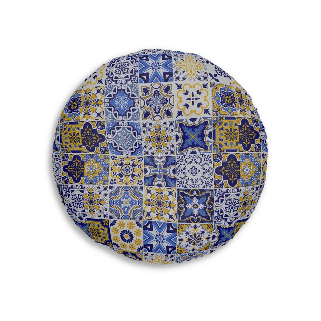 Porto Tufted Floor Pillow, Round
